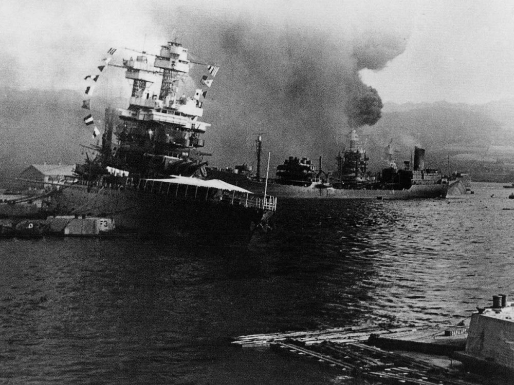 U.S.S. Neosho (A0-23) in Pearl Harbor - December 7th, 1941