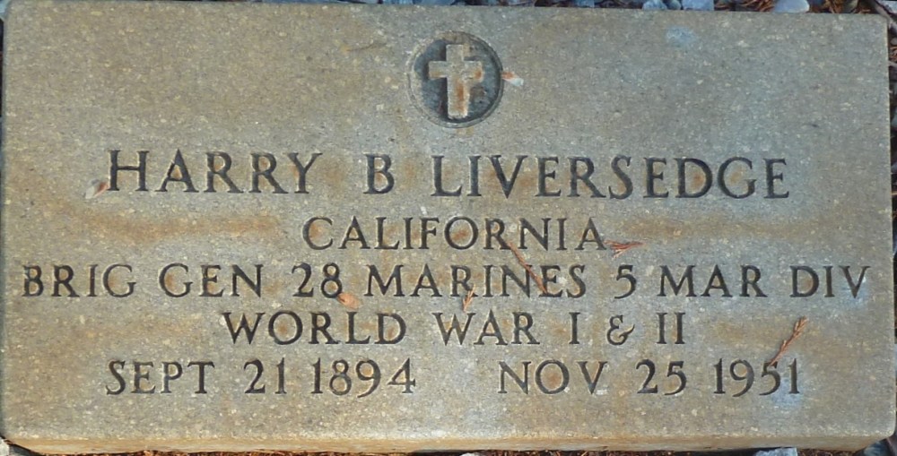 Harry B Liversedge Grave Marker
