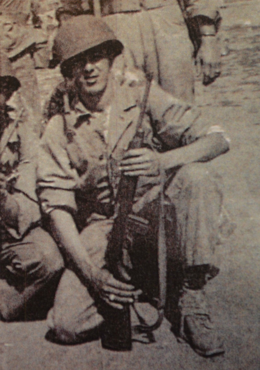 James with M1 Carbine: Camp Pendleton, CA 1944