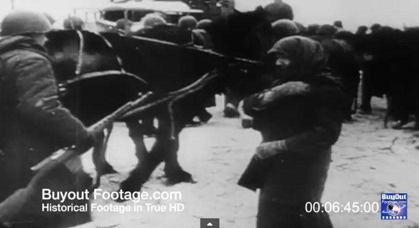 022a HD Stock Footage WWII Battle of Russia Reel 6 Screenshot