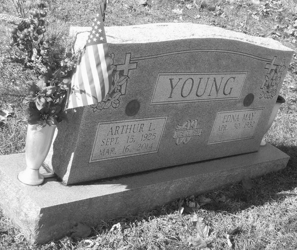Arthur L Young September 15, 1925 - March 16, 2014 Grave Marker