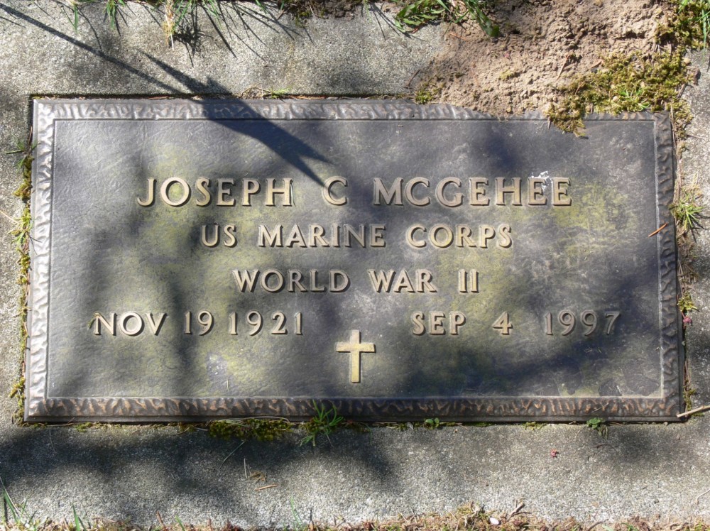 Sergeant (Sgt) Joseph Coffman McGehee Grave Marker