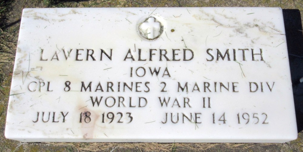 LaVern Alfred Smith July 18, 1923 - June 14, 1952 Grave Marker
