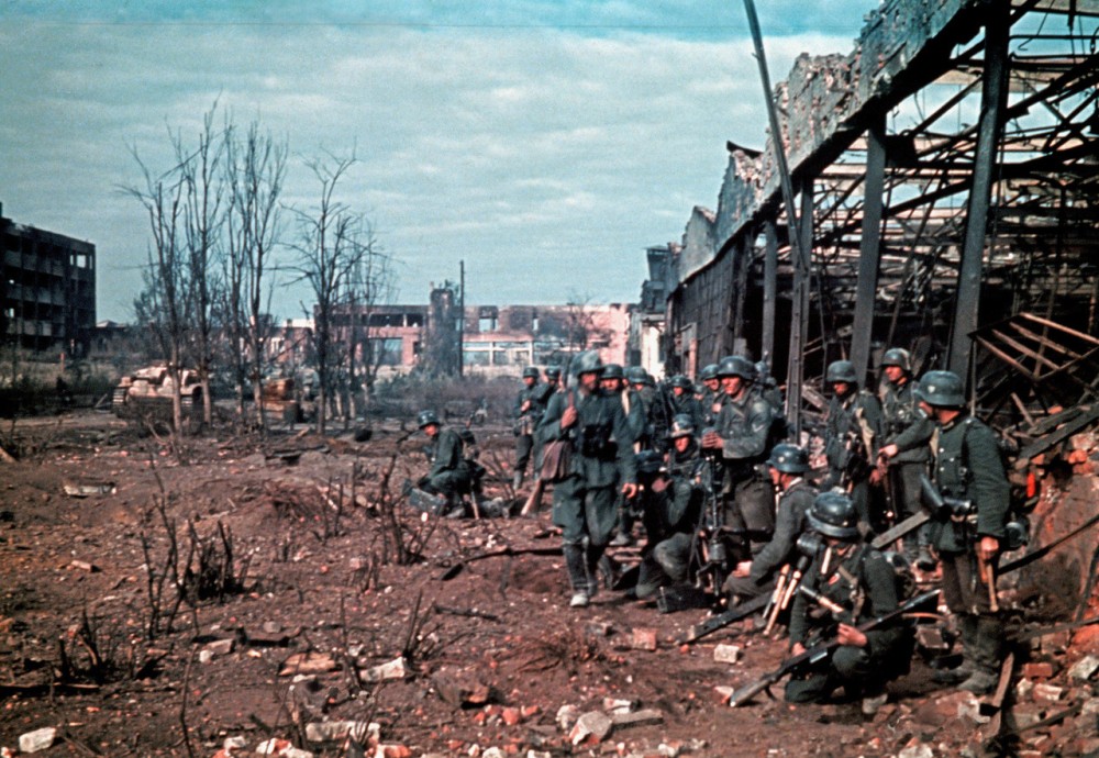 Preparing for an assault on a warehouse in Stalingrad, most likely in the later part of 1942