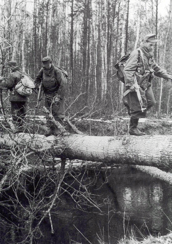 Soldier on Log Left - G43
