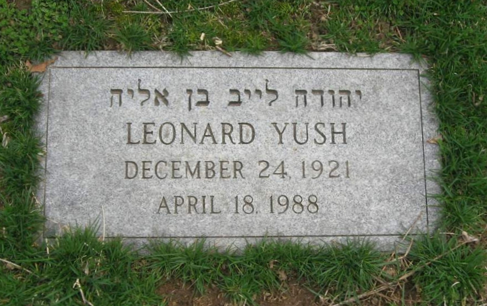 Corporal (Cpl) Leonard Lenny Yush Grave Marker