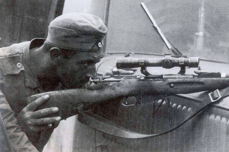 German Sniper with Scoped 9130 on Ost Front