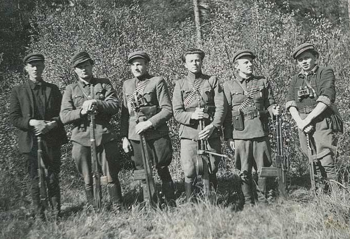 Lithuanian Partisan Group with SVT-40