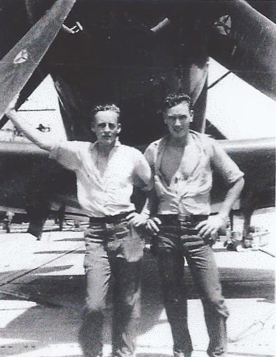 Robert Childers and Robin Hammel - USS Boxer, 1950