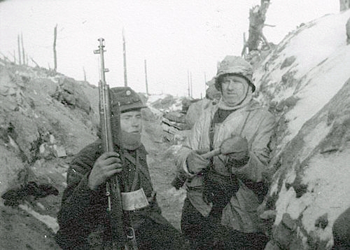 Soldier at left with AVS-36