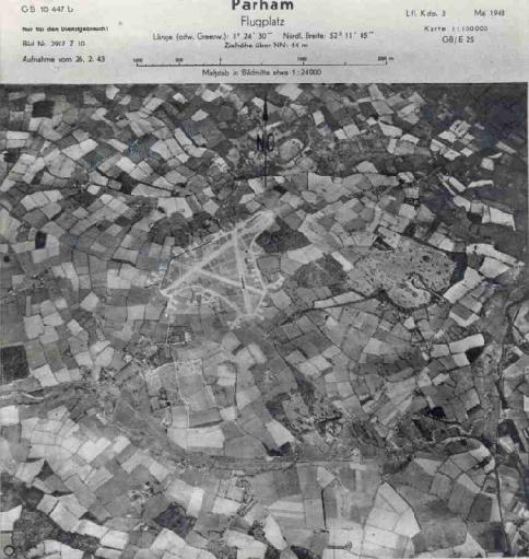 German Recon Photo of RAF base in Framlingham England