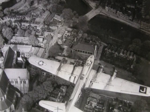 B-17 over Holland during Operation Chowhound